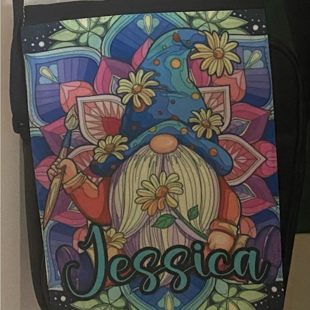 Multicolor Gnome Crossbody Bag